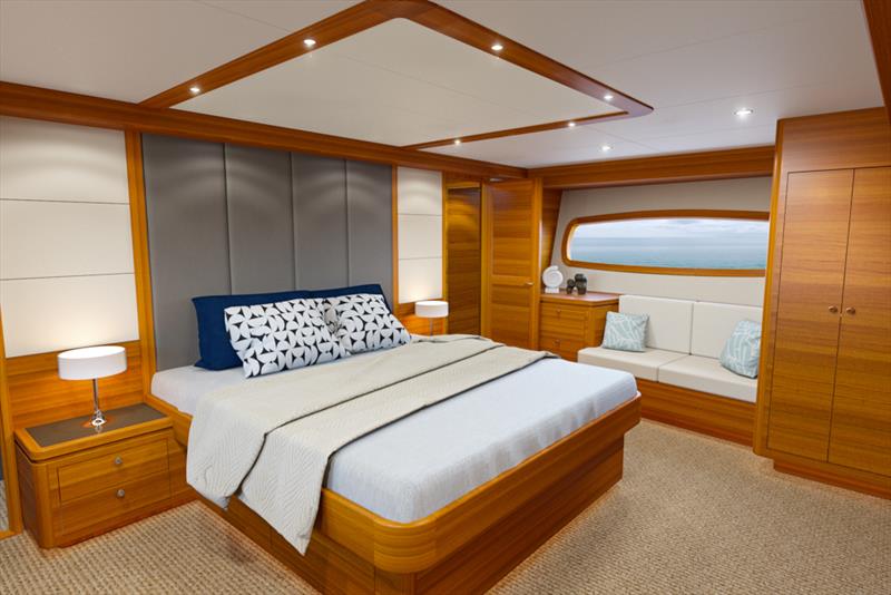 Grand Banks 85 Owner's Stateroom photo copyright Grand Banks Yachts taken at  and featuring the Power boat class