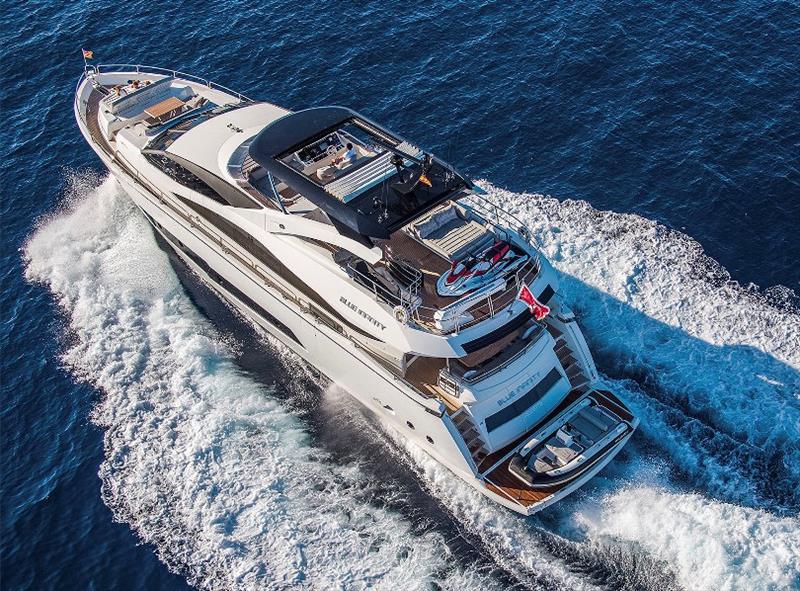 M/Y Blue Infinity photo copyright Meros Yacht Sharing taken at  and featuring the Power boat class