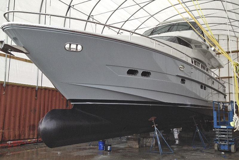 Horizon 65 receives a bulbous bow - photo © Bray Yacht Design And Research Ltd
