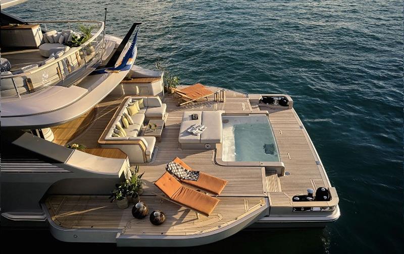 Oasis 40m - Aft side view - photo © Benetti Yachts