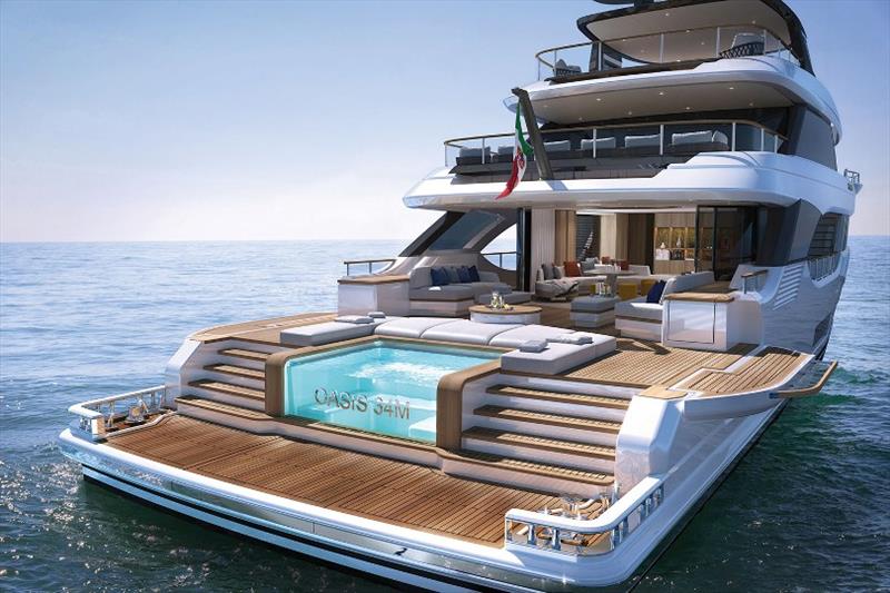 Oasis 34m - beach club photo copyright Benetti Yachts taken at  and featuring the Power boat class