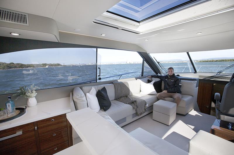 As big as a stadium with an opening roof? Not quite, but just as much of a spectacle - Maritimo S55 - photo © John Curnow