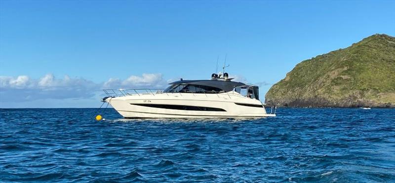 Grand Tourer on one of her many adventures, this time anchored off Lord Howe Island - photo © Riviera Australia