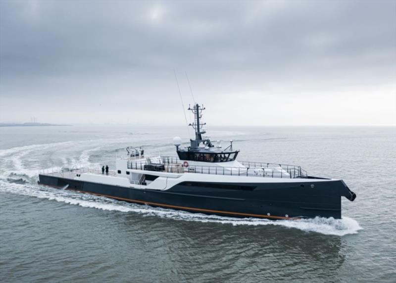 Gene Chaser yacht sea trial - photo © Amels/Damen Yachting