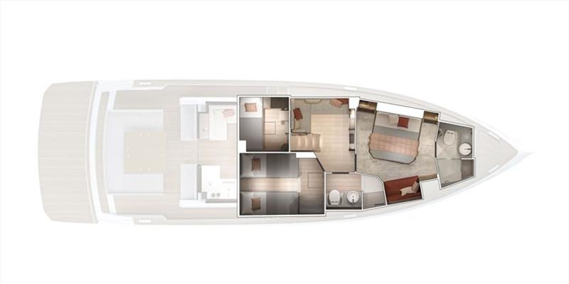 Pardo GT 52 - Lower Deck, gallley up - photo © eyachts