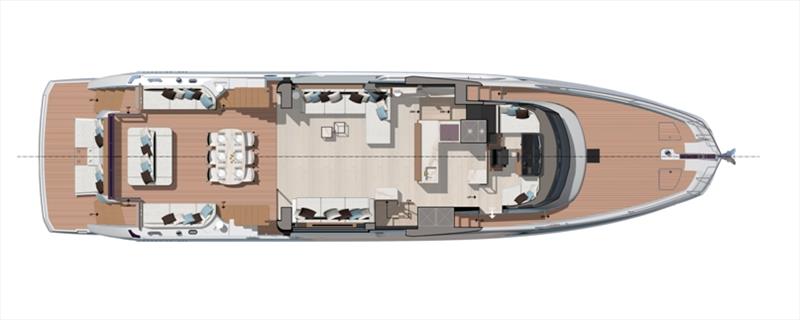 Prestige X70 - Main deck - photo © Prestige Yachts
