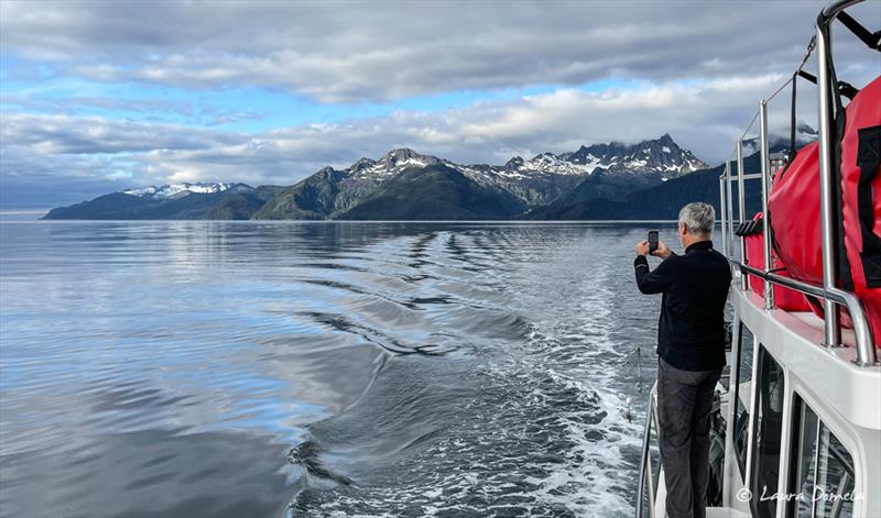 See you later, Baranof Island! (Craig takes one last photo as we head into Frederick Sound en route to Pybus Bay photo copyright Laura Domela taken at  and featuring the Power boat class