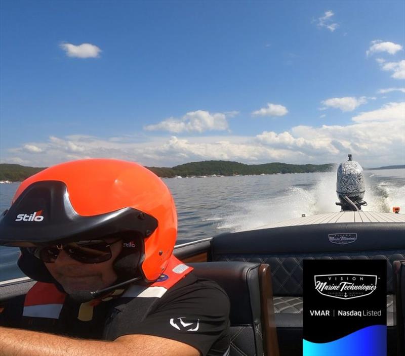 Vision Marine shatters speed record with Bruce 22 photo copyright Vision Marine taken at  and featuring the Power boat class