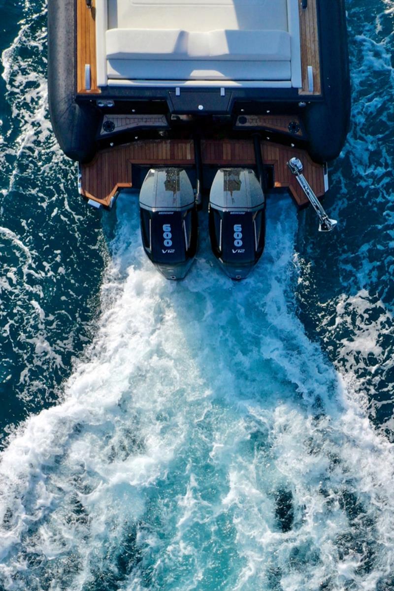 New Mercury V12 600hp on Technohull Omega 47 photo copyright Technohull taken at  and featuring the Power boat class