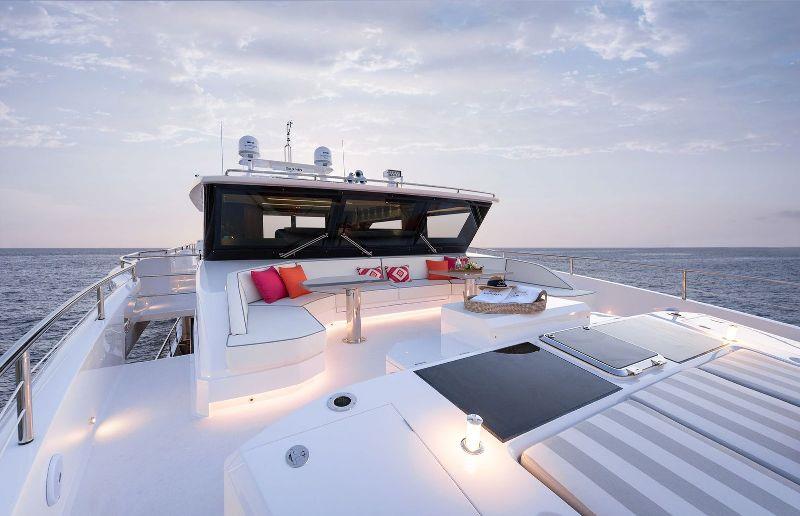 Horizon FD87 - Fwd Deck photo copyright Horizon Yachts taken at  and featuring the Power boat class