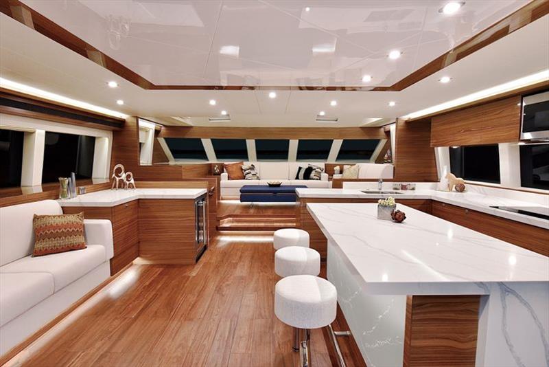 Horizon PC60 - Salon photo copyright Horizon Yachts taken at  and featuring the Power boat class