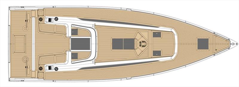 Solaris 40 deck layout photo copyright Solaris Yachts taken at  and featuring the Power boat class