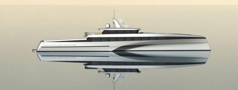 57m stabilised monohull explorer yacht photo copyright Bury Design taken at  and featuring the Power boat class