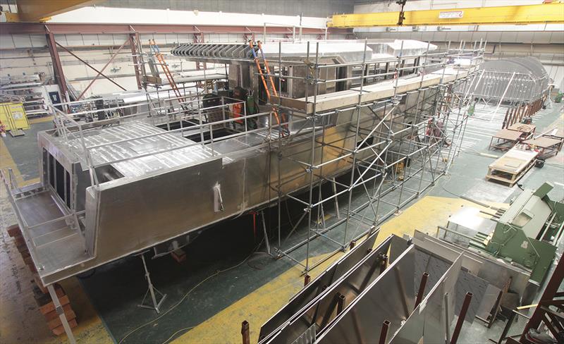 Arksen 85 in build photo copyright Arksen taken at  and featuring the Power boat class