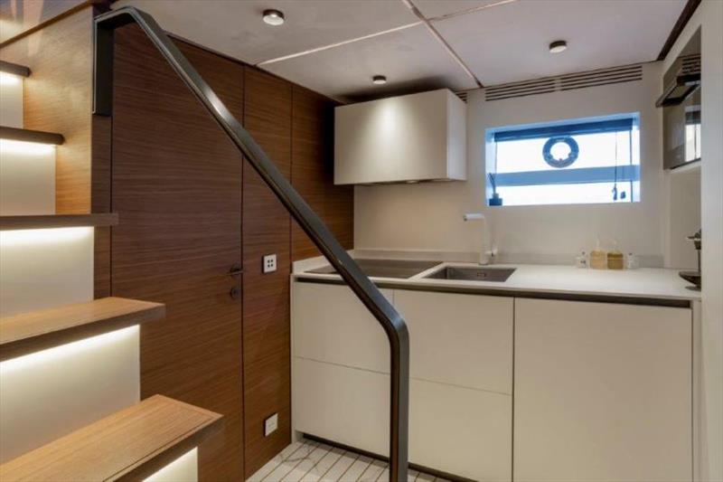 Evo V8 galley photo copyright Evo Yachts taken at  and featuring the Power boat class