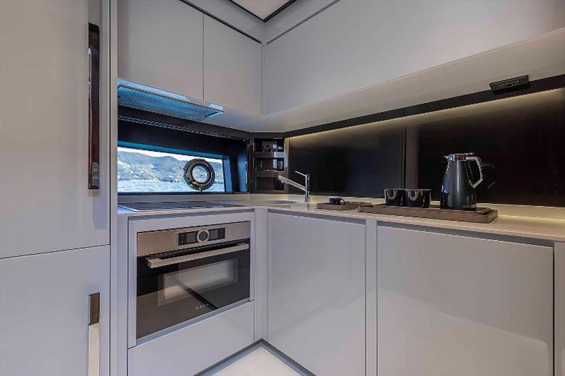 Riva 76' Perseo Super kitchen photo copyright Riva Yacht taken at  and featuring the Power boat class