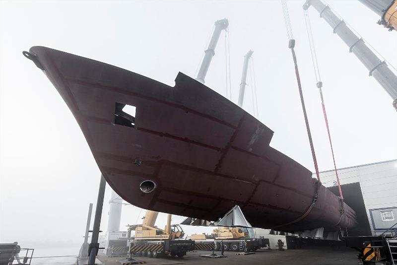 34m Moonen 110 - hull flip photo copyright Moonen Yachts taken at  and featuring the Power boat class