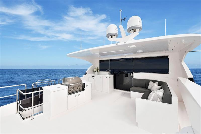 Horizon E81 hull 2 - Boat deck - photo © Horizon Yachts