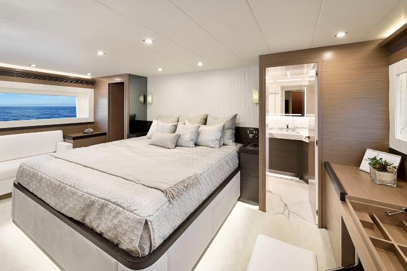 Horizon E81 Hull 2 - Master stateroom - photo © Horizon Yachts