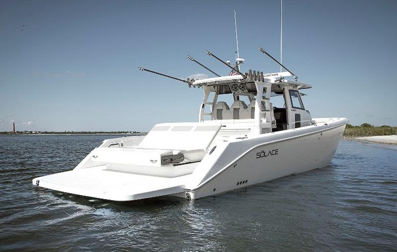 Solace Boats and Volvo Penta launch new center console boat with diesel Aquamatic DPI inboards