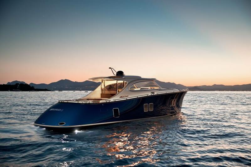 Zeelander 5 at sunset - aft view photo copyright Zeelander Yachts taken at  and featuring the Power boat class