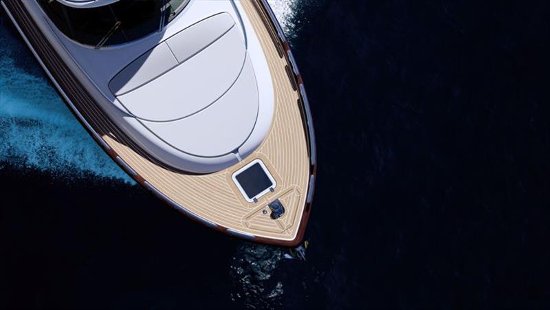 Zeelander 5 front deck - top view photo copyright Zeelander Yachts taken at  and featuring the Power boat class