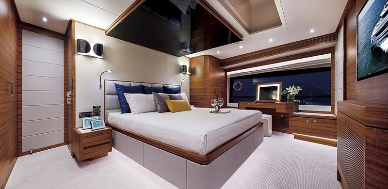 Horizon Tri-Deck FD92 - On-deck Master Stateroom - photo © Horizon Yachts