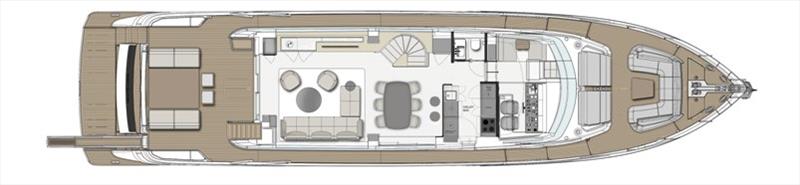 Ferretti Yachts 860 - Main deck AMAS - photo © Ferretti Group