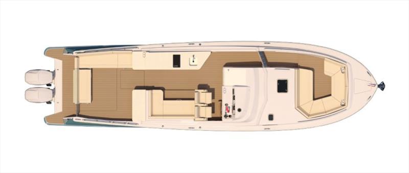 The flow and flush deck layout keeps everyone connected, whether at anchor or underway - photo © MJM Yachts