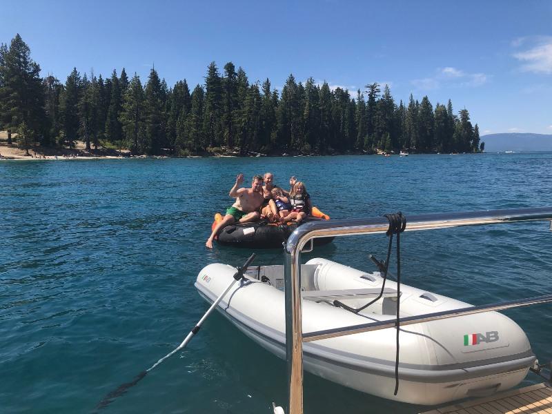 Summer in full swing for the whole family on Lake Tahoe aboard the 395 SUV, Mi Maribe. - photo © Riviera Australia
