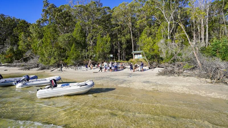 There was plenty to enjoy ashore and on board for the Riviera family including bushwalking and testing a new underwater sea scooter. - photo © Riviera Australia