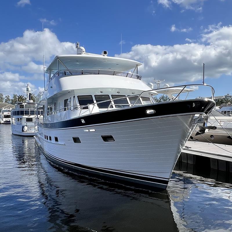 Outer Reef new 900 Motoryacht docked in Fort Lauderdale, FL - photo © Outer Reef Yachts