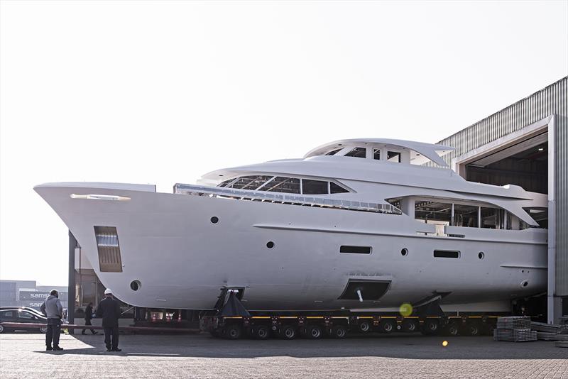 YN202 - 34m Moonen 110 - Joining hull and superstrcuture - photo © Moonen Yachts