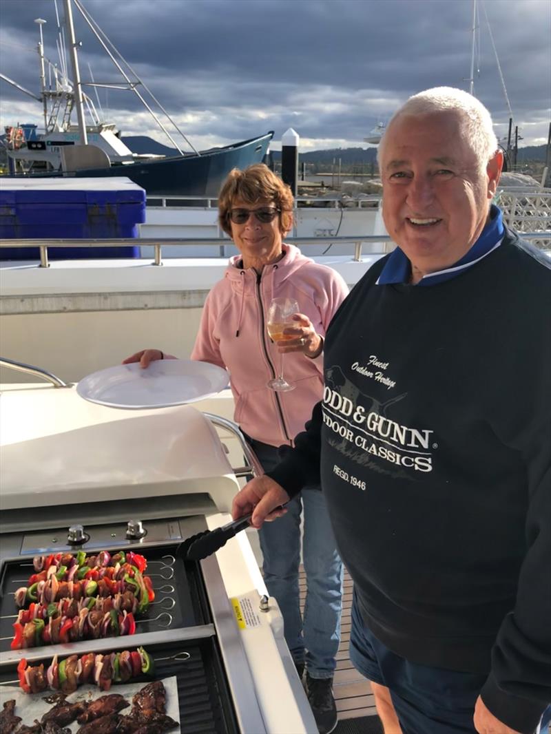 Whether on their own or with friends, the Haddrells make the most of their Riviera lifestyle photo copyright Riviera Australia taken at  and featuring the Power boat class