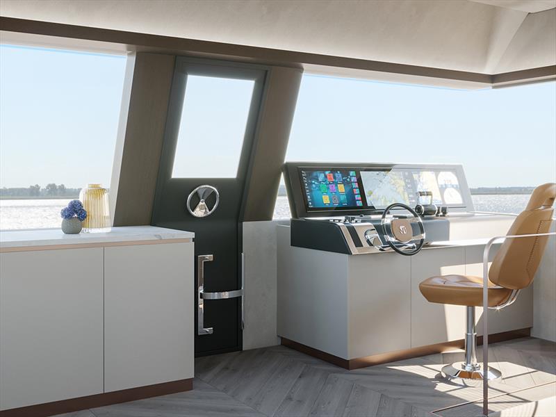 Silent VisionF 82 - Helm station - photo © Silent Yachts