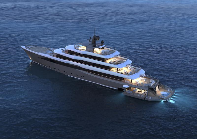 Moonflower 72 hybrid superyacht project photo copyright Nauta Design taken at  and featuring the Power boat class