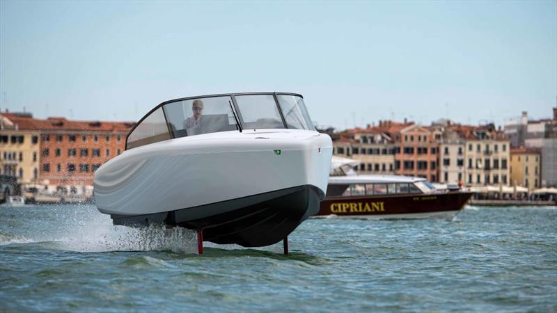 Candela C-8, the first hydrofoiling electric daycruiser, will debut in Venice on Friday, May 27 photo copyright Candela taken at  and featuring the Power boat class