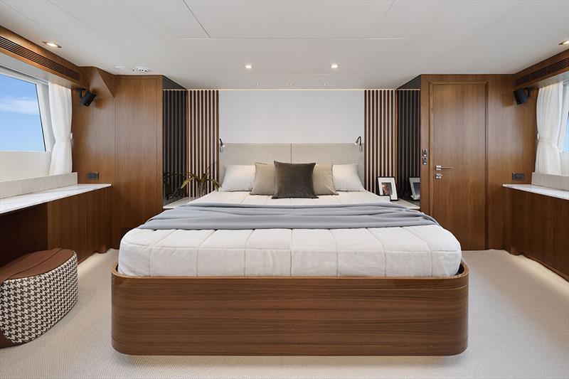 Horizon FD75 Master Stateroom - photo © Horizon Yachts