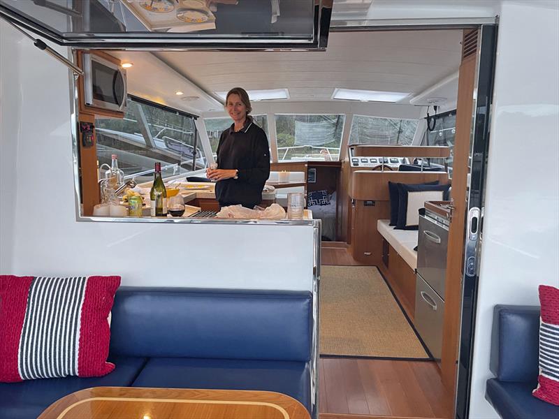 Melissa Read on board Hylas M49 photo copyright Hylas Yachts taken at  and featuring the Power boat class