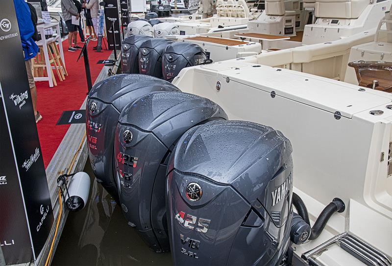 Horsepower was not an issue on the Short Marine Stand. There was over 7000 on the 10 boat display. photo copyright John Curnow taken at  and featuring the Power boat class