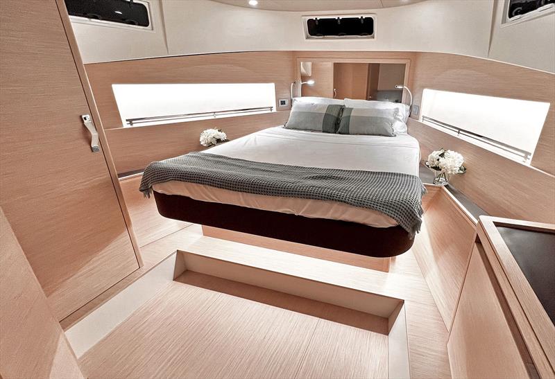 Ample headroom and space for the weekend away - Solaris 44 Open photo copyright Prestige Sea and Air taken at  and featuring the Power boat class