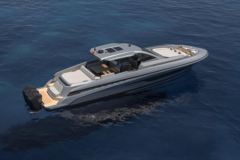 Gladiator 571 Blade - Aft Outboard - photo © Canados Yachts