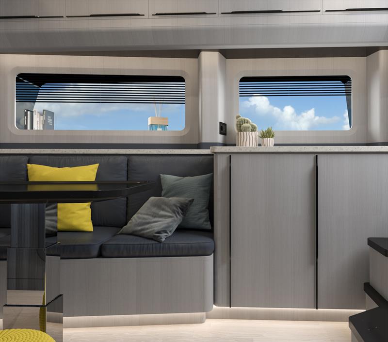Gladiator 571 Blade - Saloon - photo © Canados Yachts