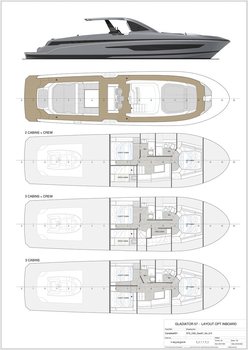 Gladiator 571 Blade - Inboard - photo © Canados Yachts