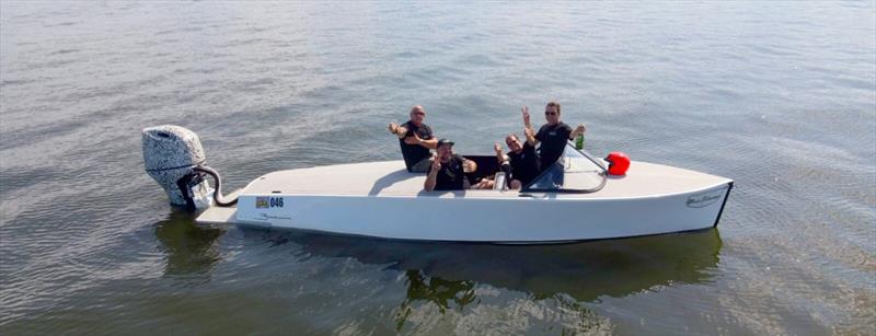 Vision Marine crew celebrates at the 2021 Lake of the Ozarks Shootout photo copyright Vision Marine Technologies taken at  and featuring the Power boat class