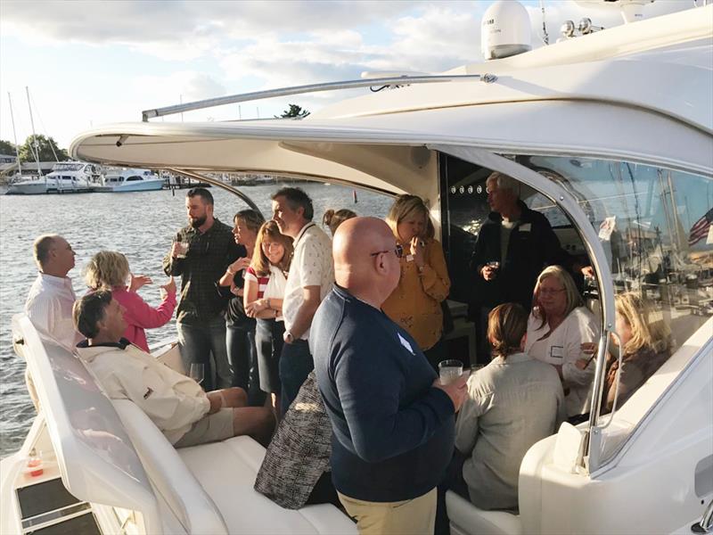 Whether it's getting together with the wider Riviera family, or with close family and friends, there is plenty of room for the Hills to entertain aboard their Riviera 4800 Sport Yacht, Contrails. - photo © Riviera Australia