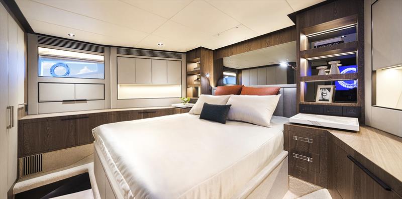 FD110 Hull 4 - Fwd. VIP Stateroom photo copyright Horizon Yachts taken at  and featuring the Power boat class