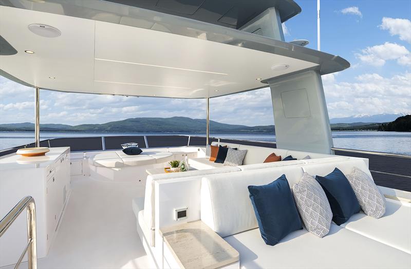 FD110 Hull 4 - Uppermost deck photo copyright Horizon Yachts taken at  and featuring the Power boat class
