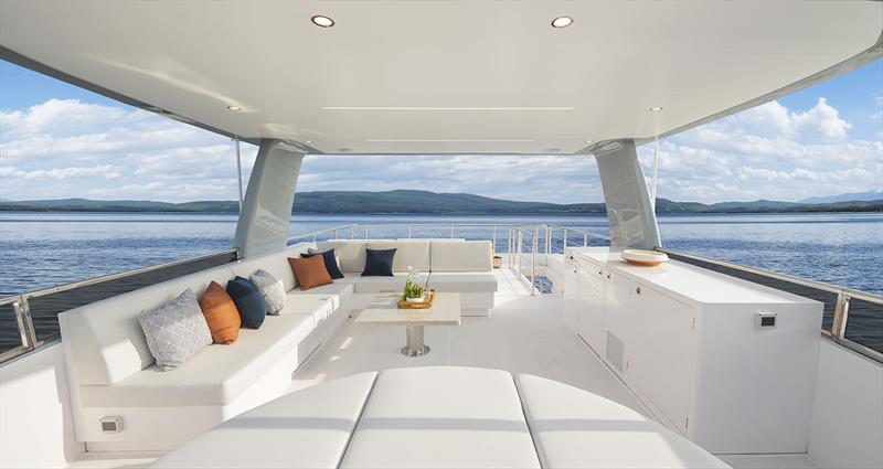 FD110 Hull 4 - Uppermost deck photo copyright Horizon Yachts taken at  and featuring the Power boat class