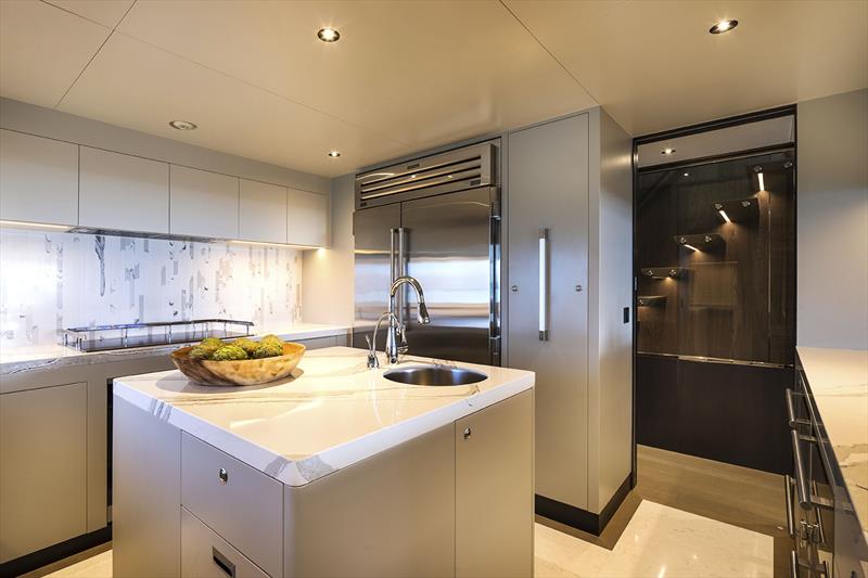 FD110 Hull 4 - Galley photo copyright Horizon Yachts taken at  and featuring the Power boat class